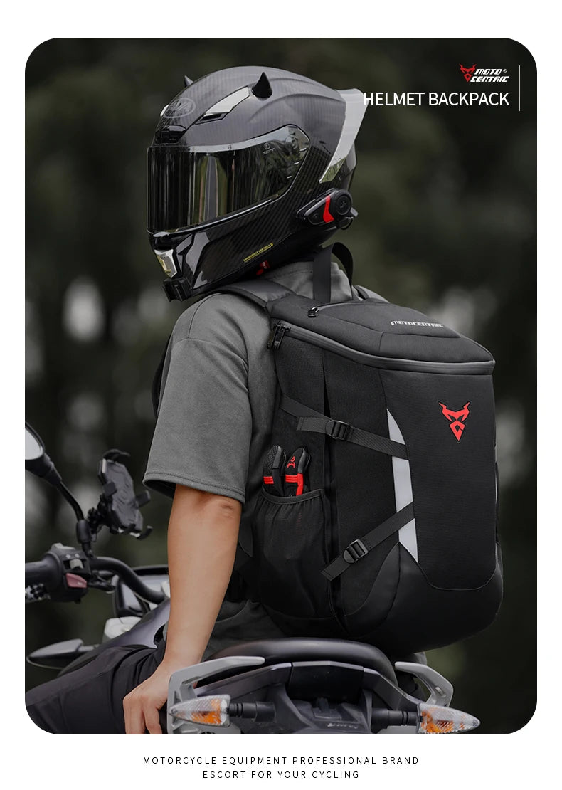RidePack – Motorcycle Helmet & Travel Backpack