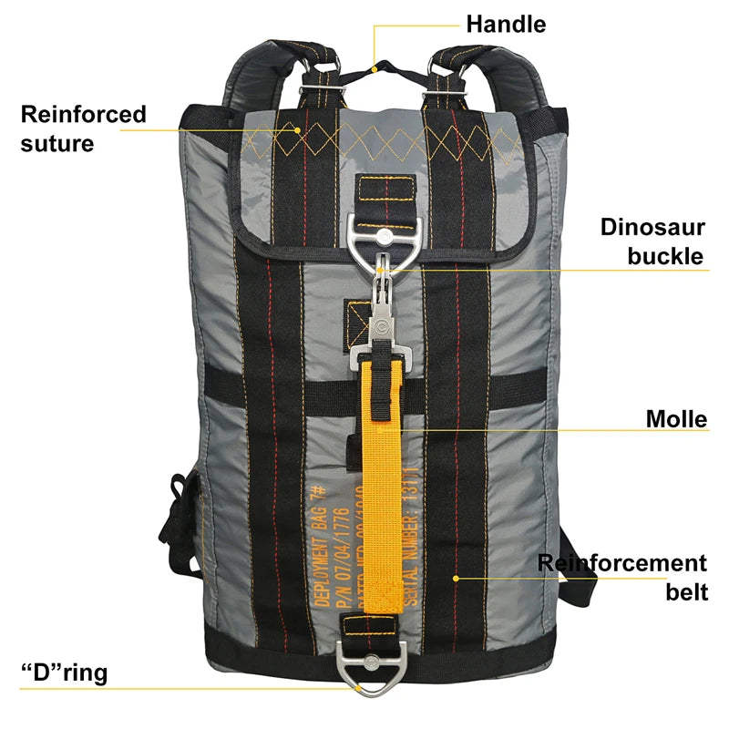 Parachute Bags Camping Backpack Waterproof Hiking Backpack for Men Women Lightweight Travel Backpacks Daypack Outdoor Back Pack