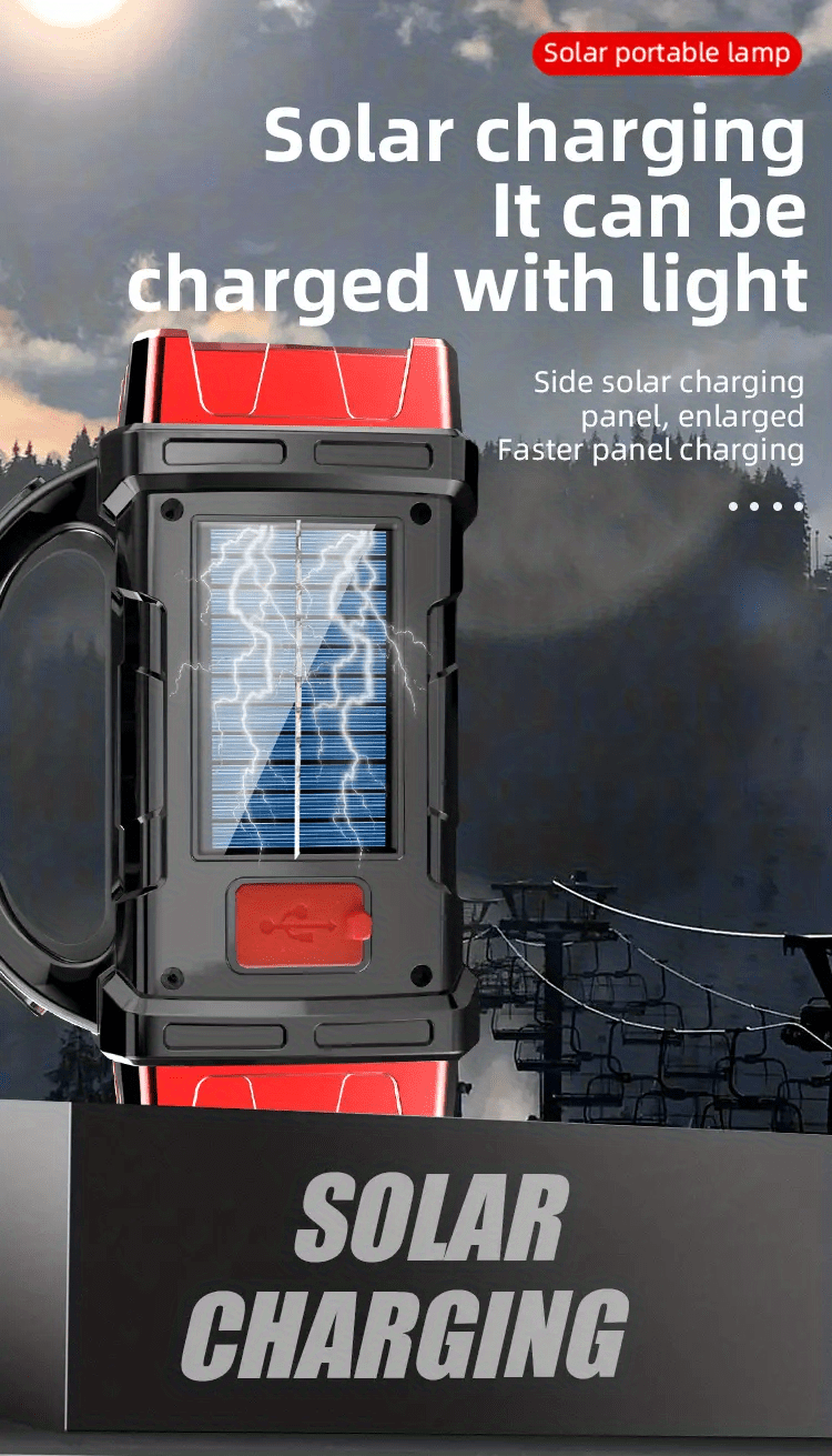 Multifunctional LED Solar Camping Lantern
