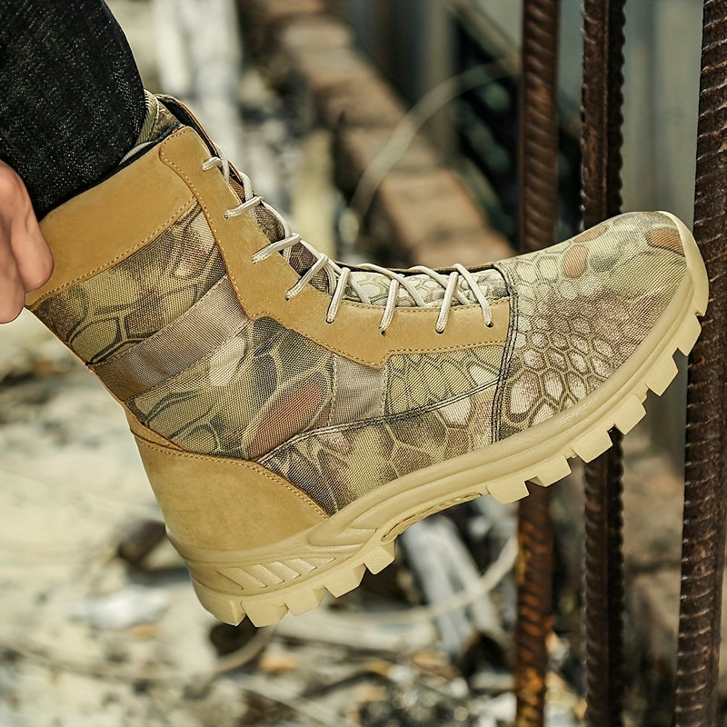 Men’s Tactical Boots – High-Top Non-Slip Outdoor Warm Boots