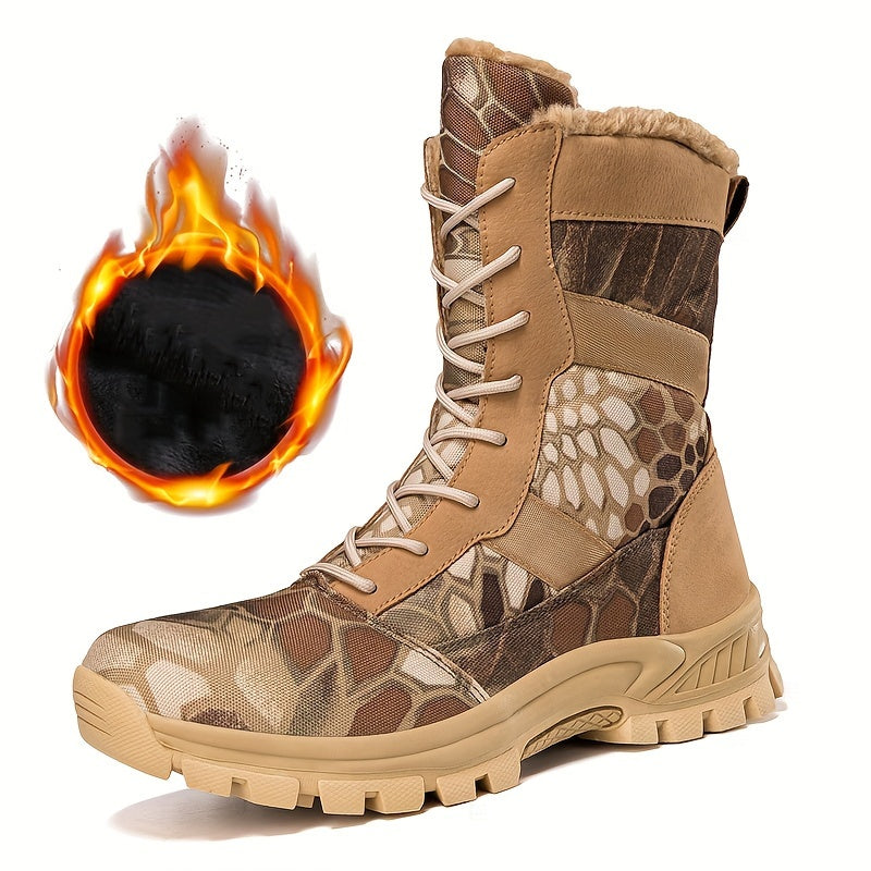 Men’s Tactical Boots – High-Top Non-Slip Outdoor Warm Boots