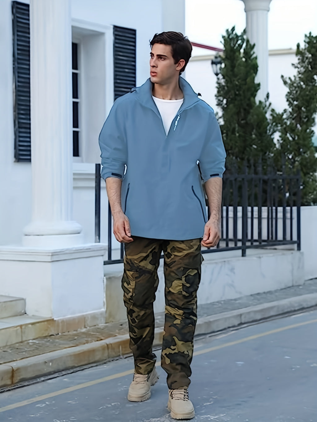 Men's Lightweight Waterproof Rain Jacket