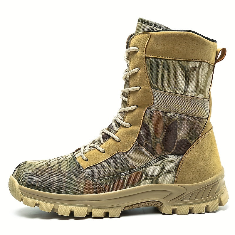 Men’s Tactical Boots – High-Top Non-Slip Outdoor Warm Boots